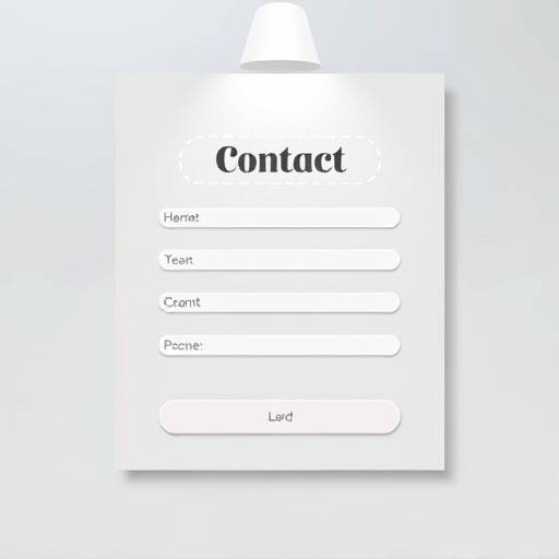 Contact form illustration